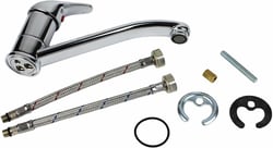 Picture of Scandvik 10480P Single Lever Faucet Chrome Plated Brass Marine Mixer