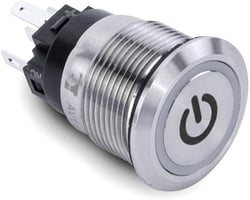 Picture of Sierra AV10060W Push Button Switch with White LED Halo