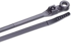 Picture of Ancor 199253 UV Black Cable Ties 6 Inch 100 Pack Mounting Zip Ties