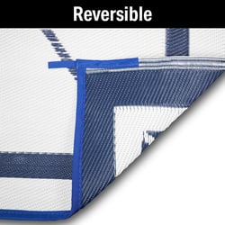 Fultyme RV 8 X 16 BLUE/WHITE Outdoor Patio Mat 8' x 16' Blue/White — image 3