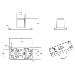 Ram Mounts RAM-114FMU Ram Rod 2000 Flush Mount Base with Spline Post Socket — image 4