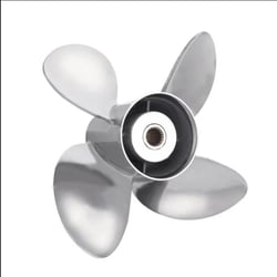Picture of Engineered Marine Products P1553-1413-19 HRS-4 Stainless Steel 4-Blade Marine Propeller 14-1/8" x 19" Pitch