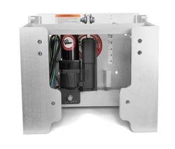 Picture of Bob's Machine 100-608002P-PCGBLK-NOSPN-NG 8" Extreme Gen 3 Standard Series Hydraulic Jack Plate - Gloss Black Powder Coat