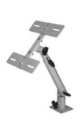 Picture of Millennium Outdoors MM-004-00 Double Fixed Monitor Mount Anodized Aluminum Silver