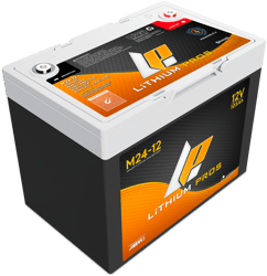 Picture of Lithium Pros M24-12 12V 24Ah LiFePO4 Marine Fish Finder Battery