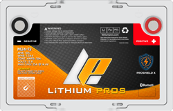 Lithium Pros M24-12 12V 24Ah LiFePO4 Marine Fish Finder Battery — image 2