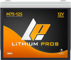 Lithium Pros M75-12S Marine Starting Battery Batteries - 12V 75Ah LiFePO4 — image 2