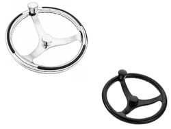 Schmitt Marine 7421521FGK Primus 15.5" 316L Stainless Steel Marine Steering Wheel with Control Knob — image 2