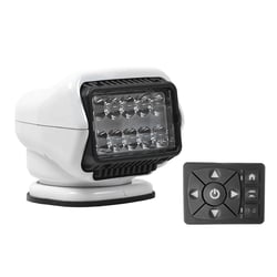 Picture of Golight 30208ST Stryker ST LED Hybrid Spotlight Permanent Mount Wired Dash Remote 12V White
