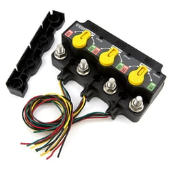 Egis Mobile Electric 8730-1111 XD Flex Triple Relay ACR Low Voltage Disconnect with Knob Tinned Wires — image 3