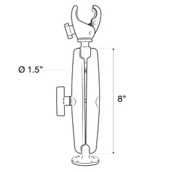 Ram Mounts RAP-400-D-202U Trolling Motor Stabilizer Mount — image 4
