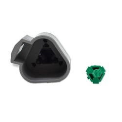 Picture of Bluewater DT04-3P 3-Position Male Deutsch Connector with Wedge Lock
