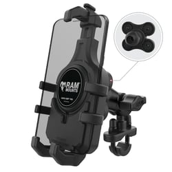 Picture of Ram Mounts RAM-B-149Z-A-PD5VU Quick-Grip Pro Vibration Damping Phone Mount with U-Bolt Base
