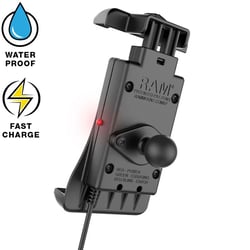 Ram Mounts RAM-B-400-A-UN14W-V7M-1 Quick-Grip 15W Waterproof Wireless Charging Mount with Tough-Claw — image 3