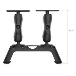 RAM Mounts RAM-FF1-D-115-2 Fish Finder Deck Kit with Dual Marine Electronic Mount — image 3