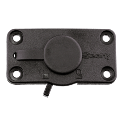 Picture of Scotty 244LBK Locking Flush Deck Mount with Rain Cap Black