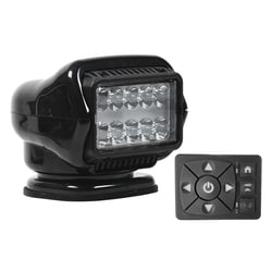 Picture of Golight 30218ST Stryker ST LED Hybrid Spotlight Permanent Mount Hardwired Dash Remote 12V Black