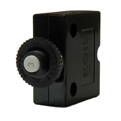 Picture of Egis Mobile Electric 4711-03 3A Push-to-Reset Panel Mount Circuit Breaker Spade Terminal