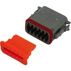 Picture of Bluewater DT06-12S 12-Position Female Deutsch-Compatible Connector with Wedge Lock