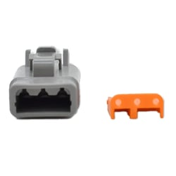 Bluewater DTM06-3S 3-Position DTM Female Connector with Wedge Lock — image 2