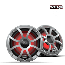 Picture of Wet Sounds REVO 6 XS-S V3 6.5-Inch Marine Coaxial Speakers with Silver RGB Grille