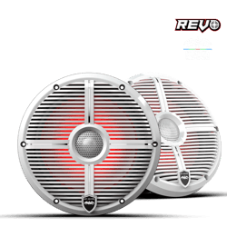 Picture of Wet Sounds REVO 8 XW-W V3 8-Inch Marine Coaxial Speakers with White XW RGB Grilles