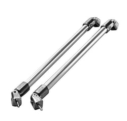 Picture of Taylor Made Windshield Support Bar - Anodized Aluminum with Chrome Fittings