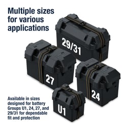 Attwood Marine Vented Battery Box for Group Batteries — image 2