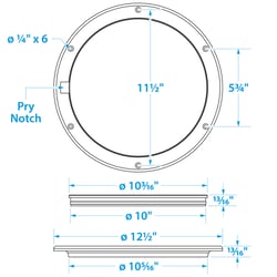 Seachoice Pry-Up Deck Plate Watertight — image 7