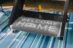 Camco Life is Better at the Campsite RV Wrap Around Step Rug — image 2
