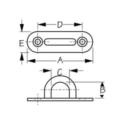 Sea-Dog Line Oblong Pad Eye Stainless Steel — image 2