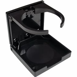 Picture of White Cap Industries S-5085P Folding Drink Holder Black Nylon
