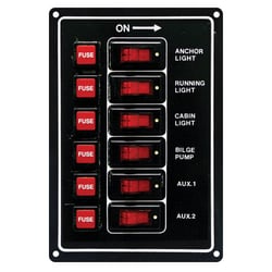 Picture of SeaSense Gang Rocker Switch Panel Marine Grade