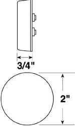 Peterson Fluid Round Red Clearance Marker Light — image 2
