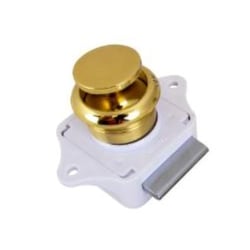 Sea-Dog Line Push Button Rim Latch Brass Cabinet & Cupboard Latches — image 2