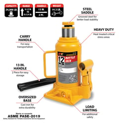 Performance Tool Ton Hydraulic Bottle Jack — image 4