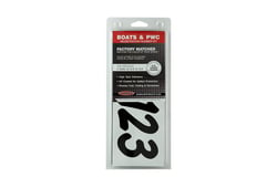 Hardline Products Boat Registration Number Kit Smooth Cursive Gradient Decals — image 2