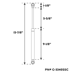 Whitecap Industries Gas Spring Stainless Steel — image 2