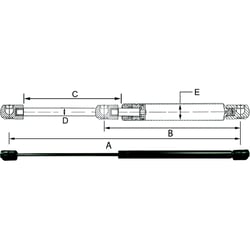 JR Race Car Hardline Black Nitride Shaft Gas Spring — image 2
