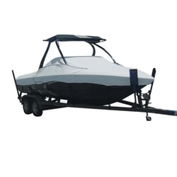 Carver Covers Sun-DURA Boat Cover for Tournament Ski Boats Grey — image 3