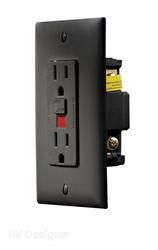 RV Designer Dual GFCI Outlet with Cover Plate Electrical Parts & Accessories — image 3