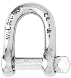 Picture of Wichard Self-Locking D Shackle Grade Stainless Steel Shackles