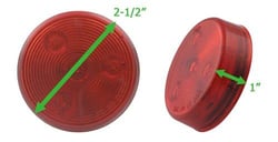 Optronics Round LED Marker Clearance Light Red — image 3