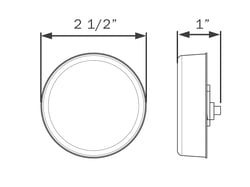 Optronics Round LED Marker Clearance Light Red — image 4