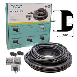 Picture of Taco Metals Flex Vinyl Rubrail Kit Black Rub Rails & Inserts