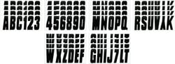 Hardline Products Letter Z Registration Decal — image 2