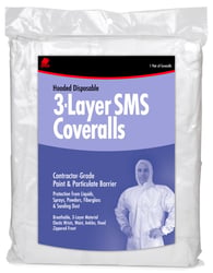 Buffalo Tools Disposable SMS Coverall with Hood Coveralls — image 2