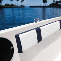 Wise Seating DLX Series Coaming Bolster Brite White/Mariner Blue — image 3