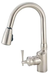 American Brass Single Lever Kitchen Faucet with Spray — image 4