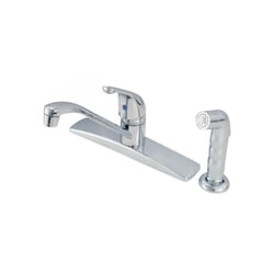 American Brass Single Lever Kitchen Faucet with Spray — image 3